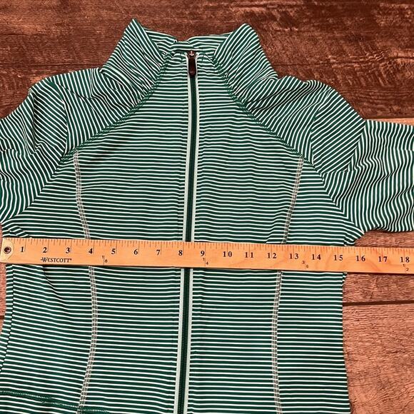LoLe Women's Essential Cardigan Glade Green Stripe Size M - Picture 6 of 10